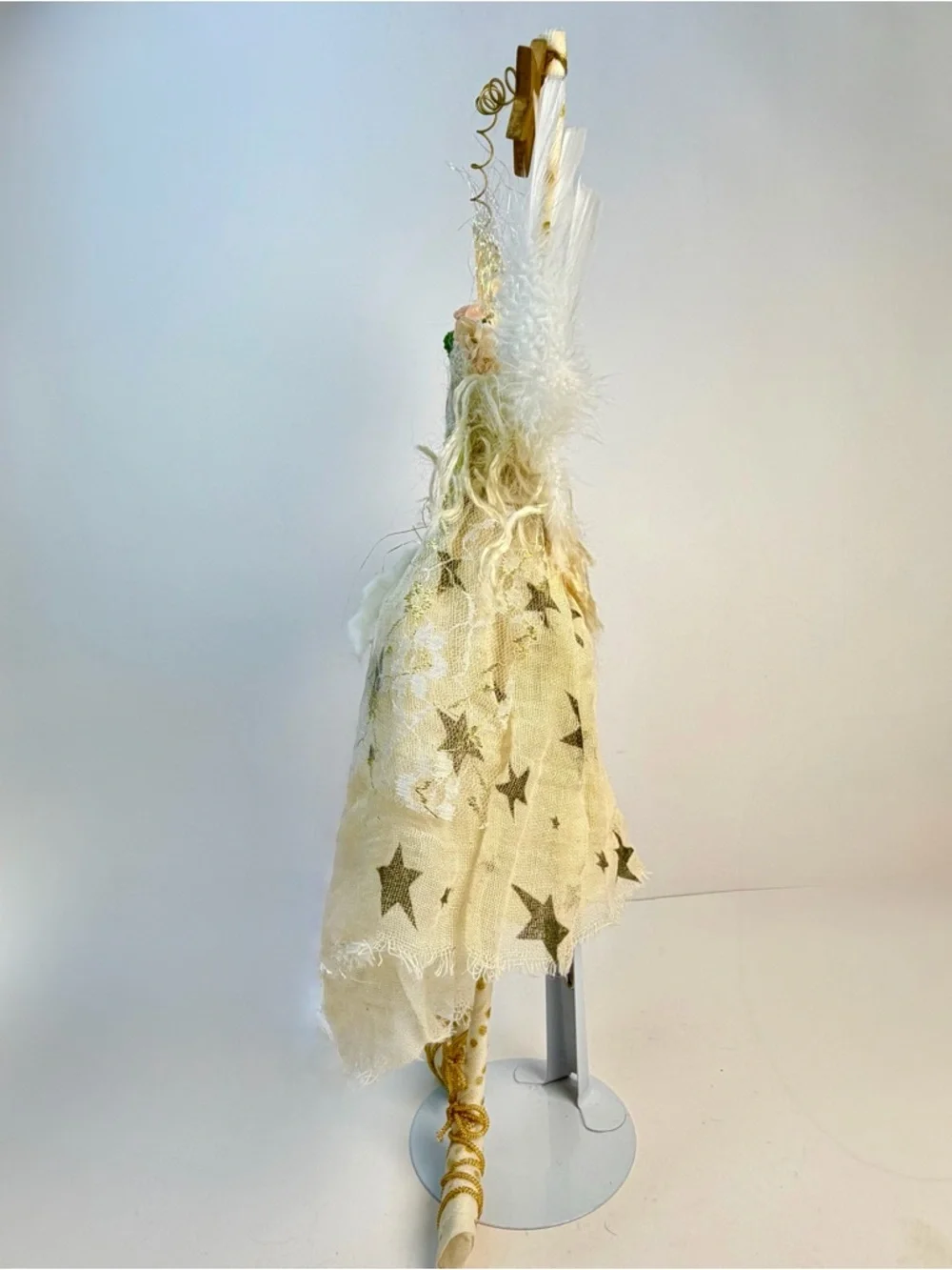 Hanging Angel Doll 15” Cloth Star Sign Cottage Farmhouse Decor - Picture 9 of 13